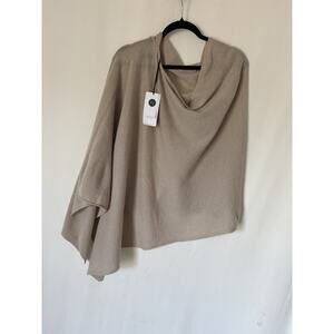 Palmer & Purchase Cashmere Throw Scarf Poncho Tan OS New Holidays